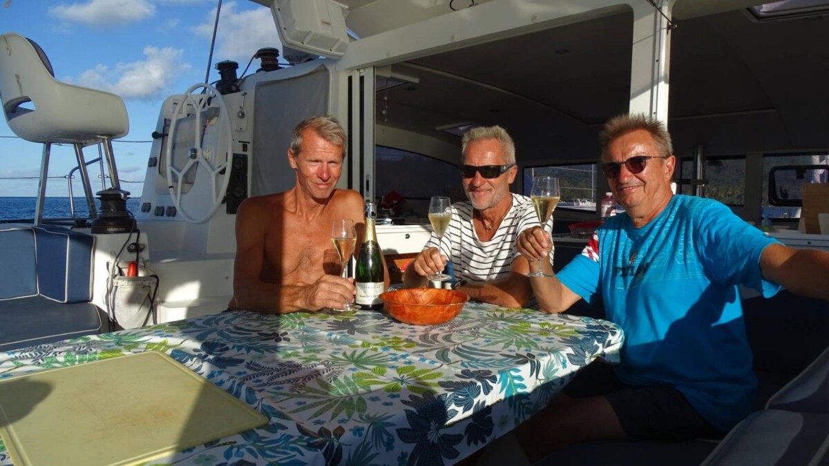 Wir sind am Ziel in Raiatea (Franz)